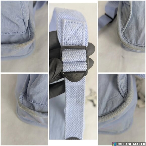 Pack of 2 KIPLING Gray/Light Blue Medium Bag Polyester with Shoulder Strap - Picture 16 of 16